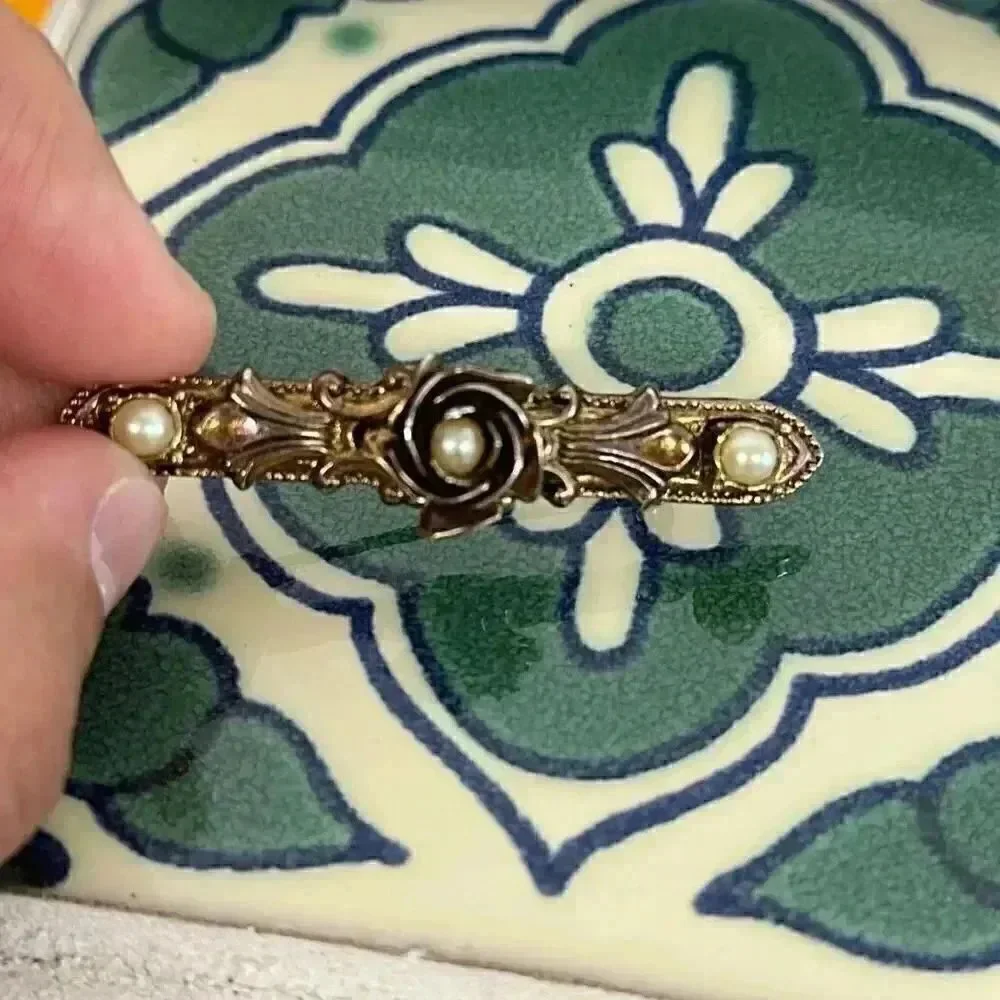 Vintage Faux Pearl Brooch